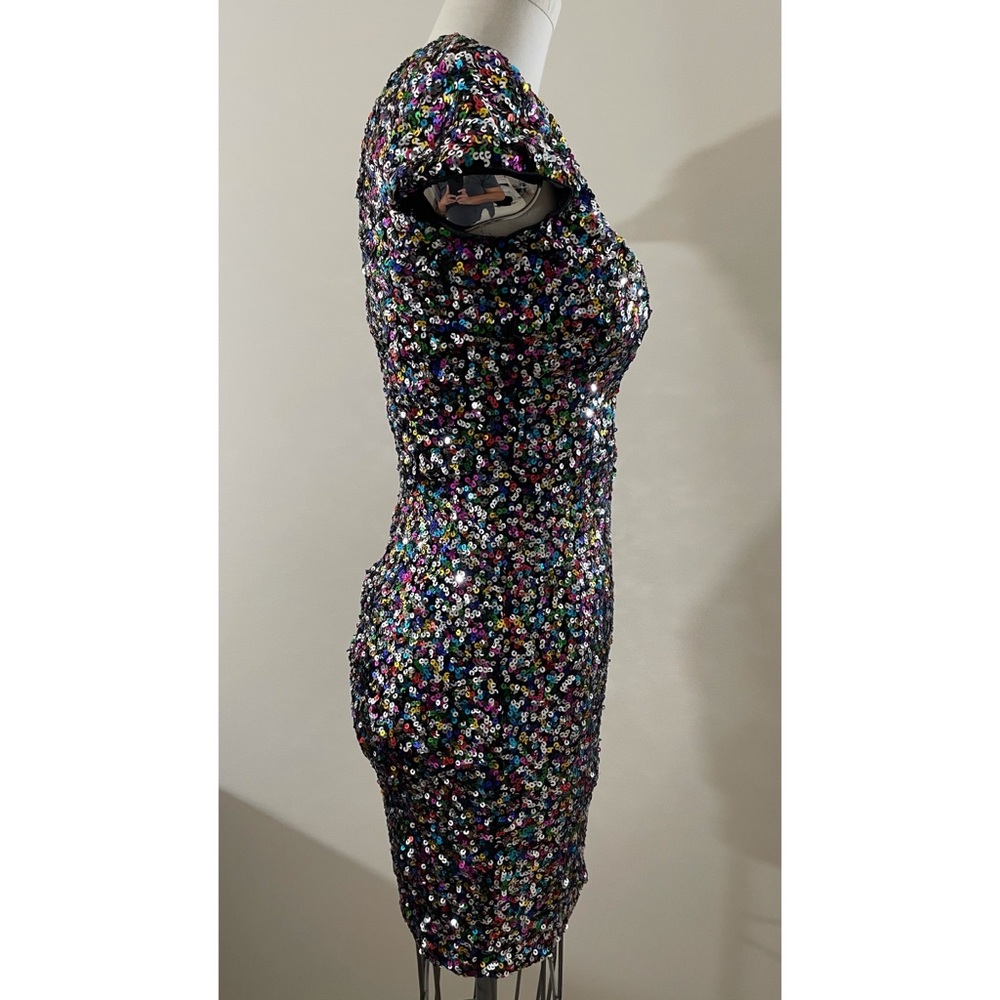 Dress The Population Zoe Confetti Sequin Dress small - Picture 12 of 14